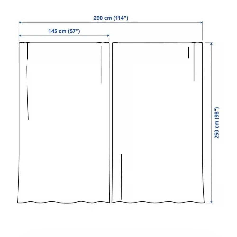 IKEA Lovely Classic White Alvine Spets 145 x 250cm Lace Net Curtains Sealed New